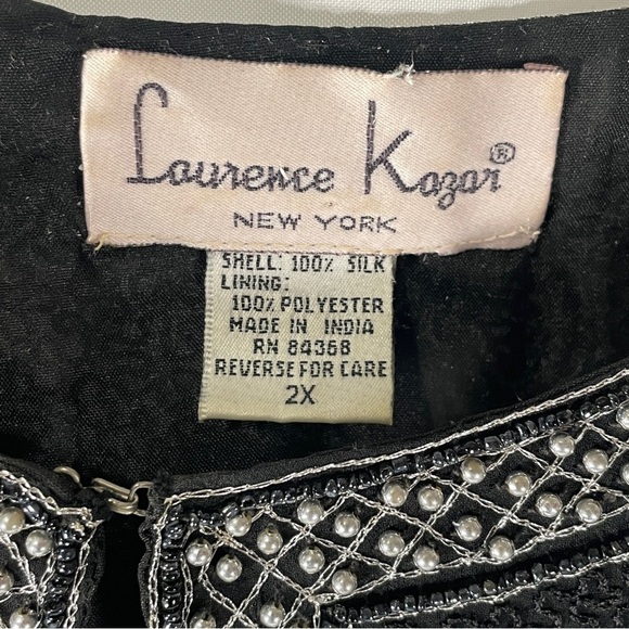 Laurence Kazar Black and White Floral Blazer - Picture 5 of 16